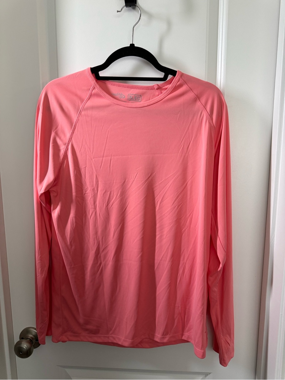 Athleta Coral Pink Long Sleeve Tee - XL